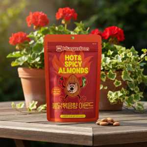Murgerbon Hot & Spicy Almonds 180g- Spicy Roasted Korean Almond Snack