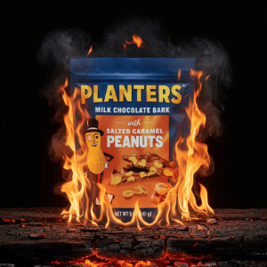 Planters Milk Chocolate Bark with Salted Caramel Peanuts, 5 Oz Resealable Pouch