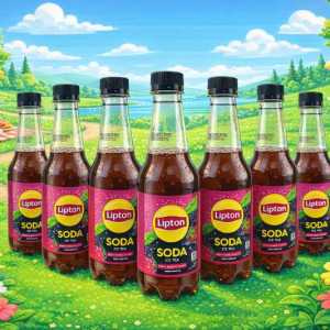 Lipton Soda Ice Tea Berry Blast Flavor Pack of 6 • Zero Sugar