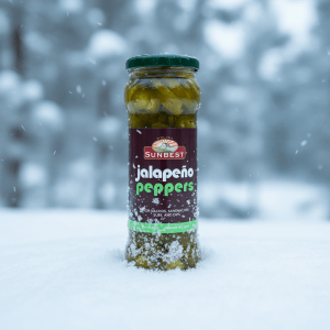 Sunbest Sliced Jalapeño Peppers - Premium Pickled Peppers in Glass Jar