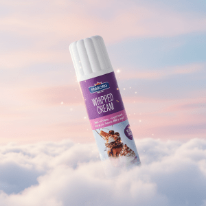 Emborg Whipped Cream Spray - Instant Topping for Desserts & Drinks