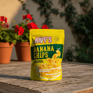 Jovy's Original Banana Chips - Crunchy and Sweet Fruit Snack