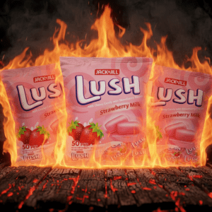 Jack n Jill Lush Strawberry Cream Filled Biscuits - Pack of 3 Bags - Sweet Strawberry Snacks