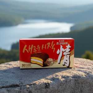 Orion Choco Pie Original - 30 Pack Value Box - Authentic Korean Chocolate Marshmallow Snack Cakes