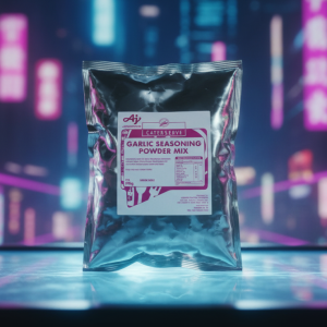 My Natural Garlic Seasoning Powder Mix - 1kg Bulk Foil Pouch for Cooking and Snacking