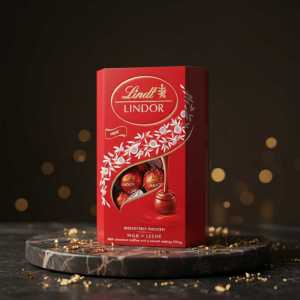 Lindt Lindor Milk Chocolate Truffles Red Gift Box - Irresistibly Smooth Melting Center