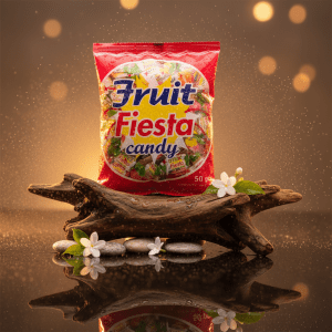 Fruit Fiesta Assorted Fruit Hard Candy Pack of 3- 50 Pieces, 145g Bag -