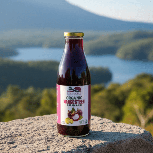 Hillsview Organic Mangosteen & Kalamansi Tropical Fruit Juice - Premium Glass Bottle