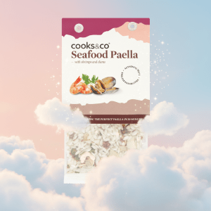 Cooks & Co Seafood Paella with Shrimp and Mussels - Quick 20-minute Meal