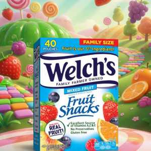 Welch's Mixed Fruit Fruit Snacks, Family Size, 40 Count Pouches